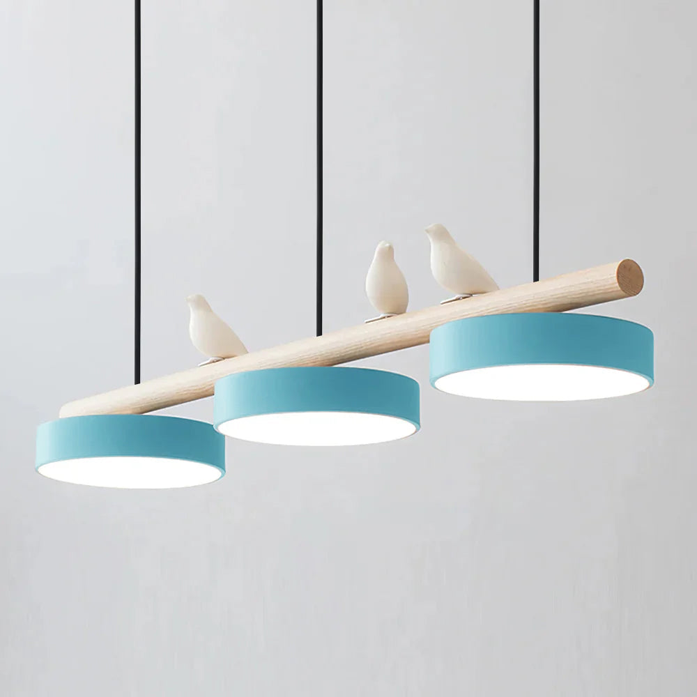 Verdant Crest Bird Pendant Light With Natural Motif LED