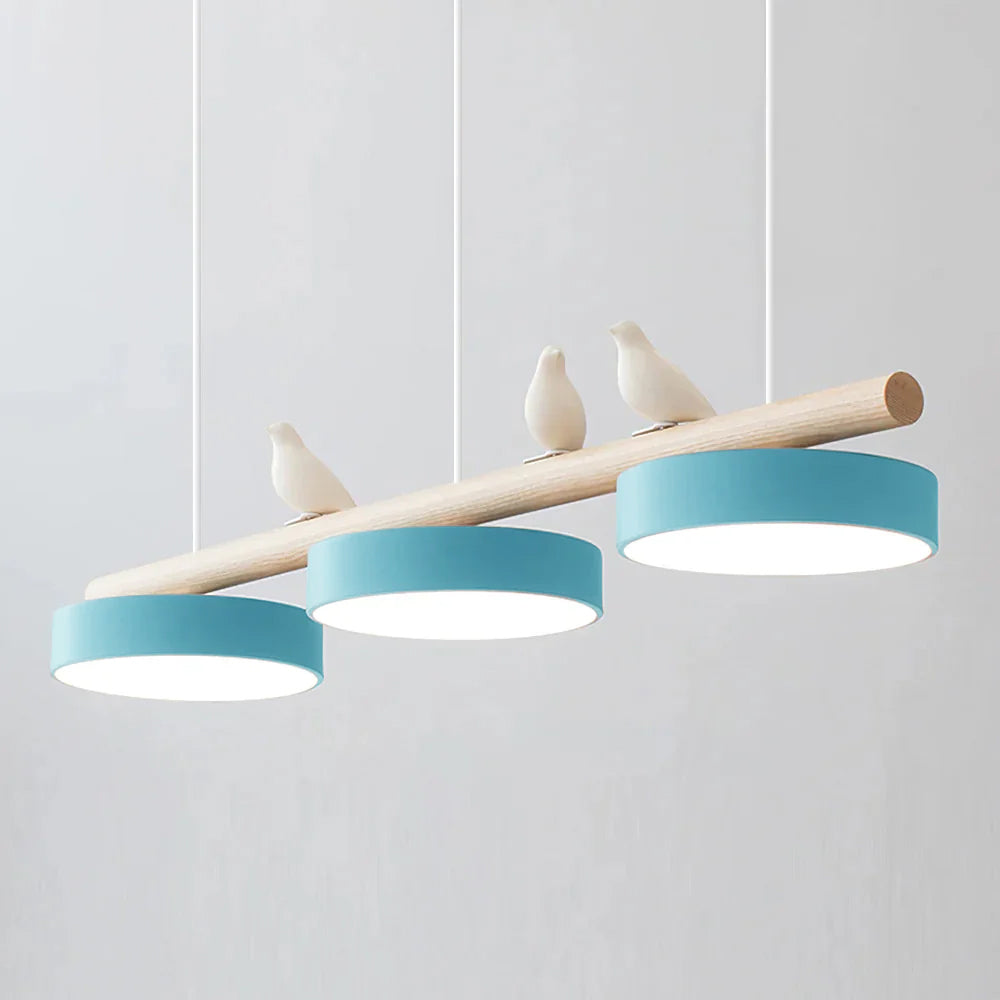 Verdant Crest Bird Pendant Light With Natural Motif LED