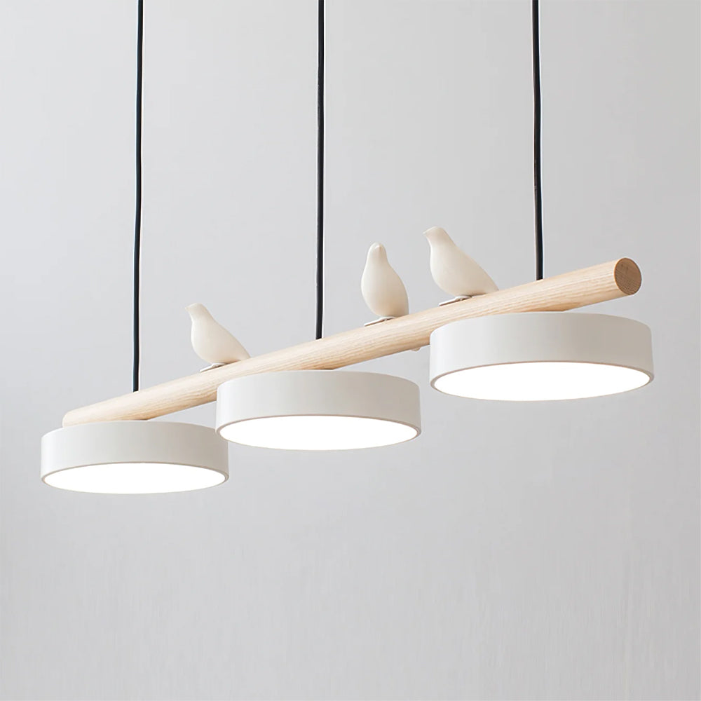 Verdant Crest Bird Pendant Light With Natural Motif LED