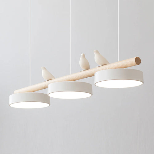 Verdant Crest Bird Pendant Light With Natural Motif LED
