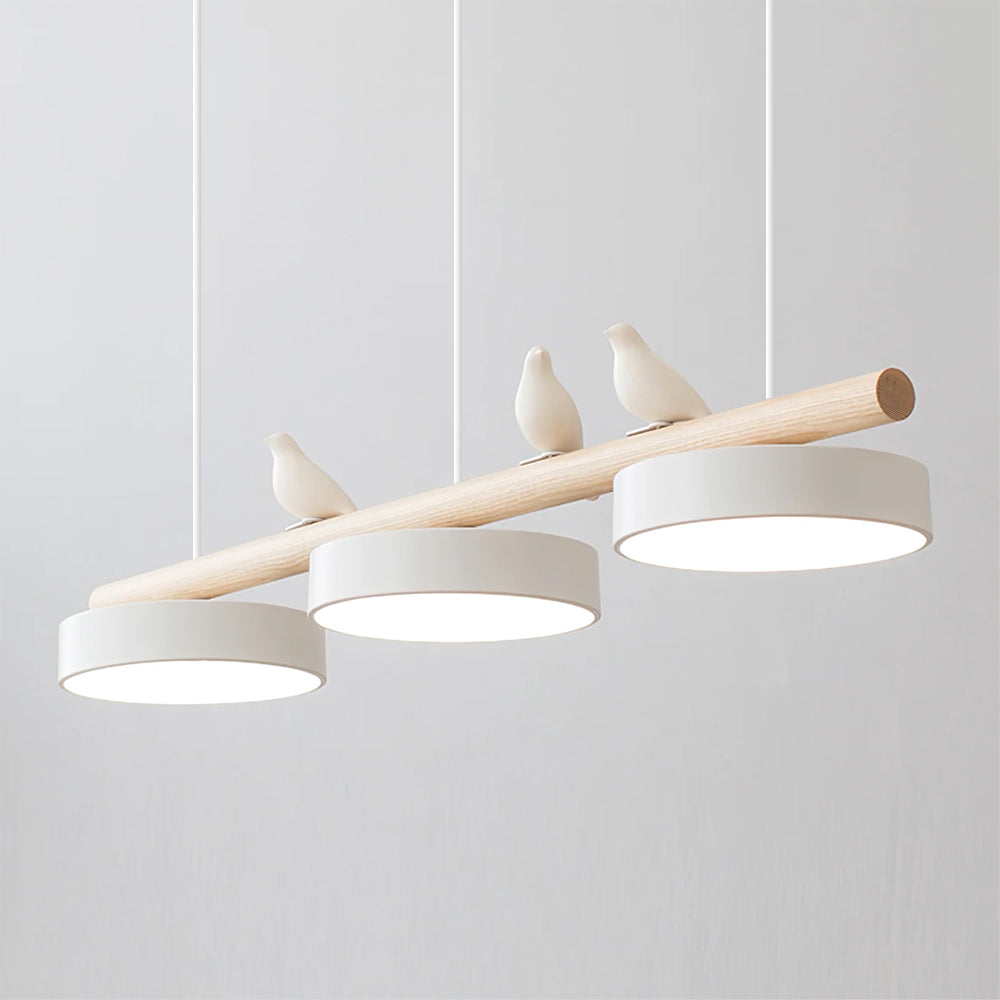 Verdant Crest Bird Pendant Light With Natural Motif LED