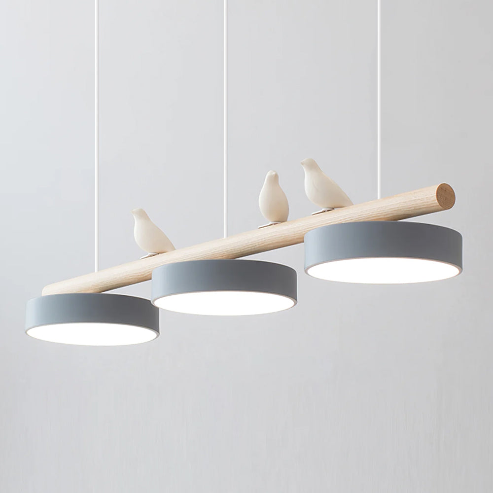 Verdant Crest Bird Pendant Light With Natural Motif LED
