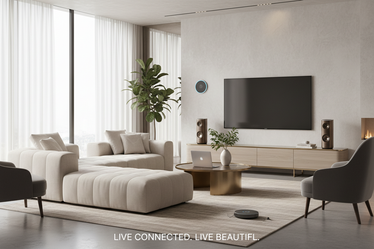 home interior and electronics hero image